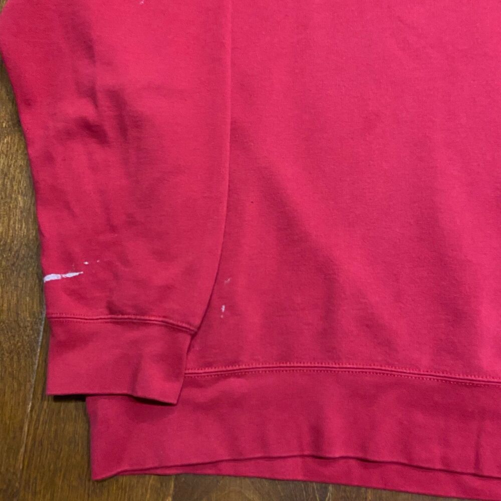 Polo Ralph Lauren Vintage Crewneck Sweatshirt Red Cotton Big/Tall Men's Size 2XB - Picture 5 of 9